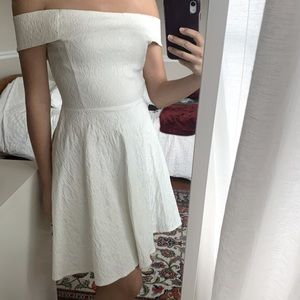 Off the Shoulder White Dress
